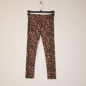 Harper Canyon Girls Tan Biscuit Leopard Print Elastic Waist Leggings Size 7